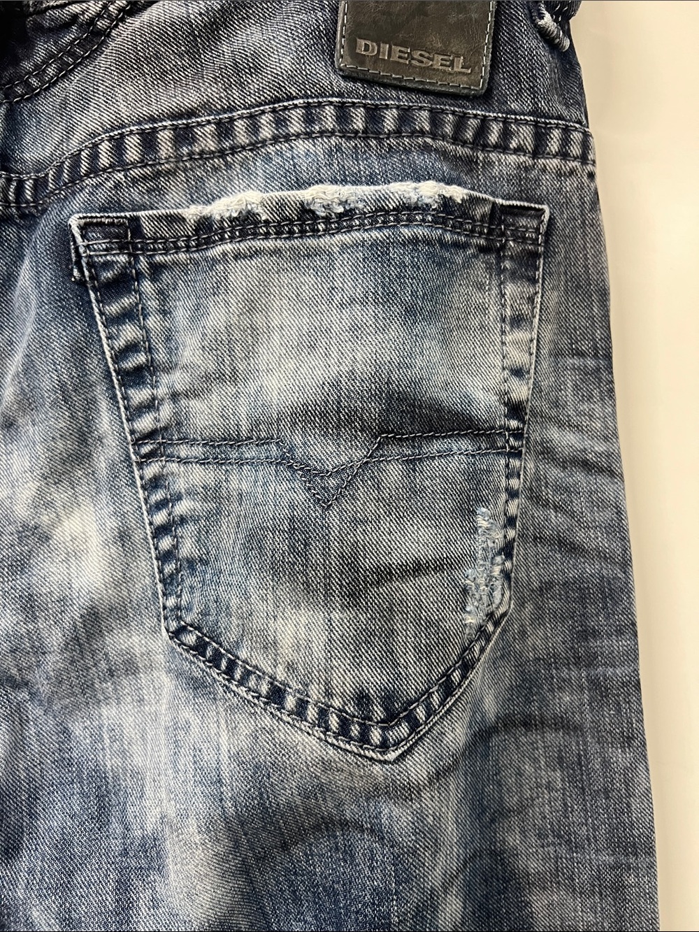 Diesel, Thavar Slim Skinny Distressed Jeans, 31 x 34 - Picture 10 of 16